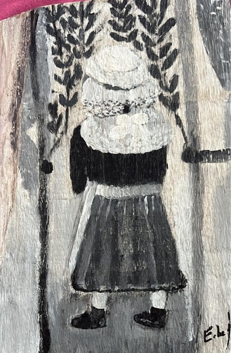 La petite bretonne 绘画, 7.9x5.5 in