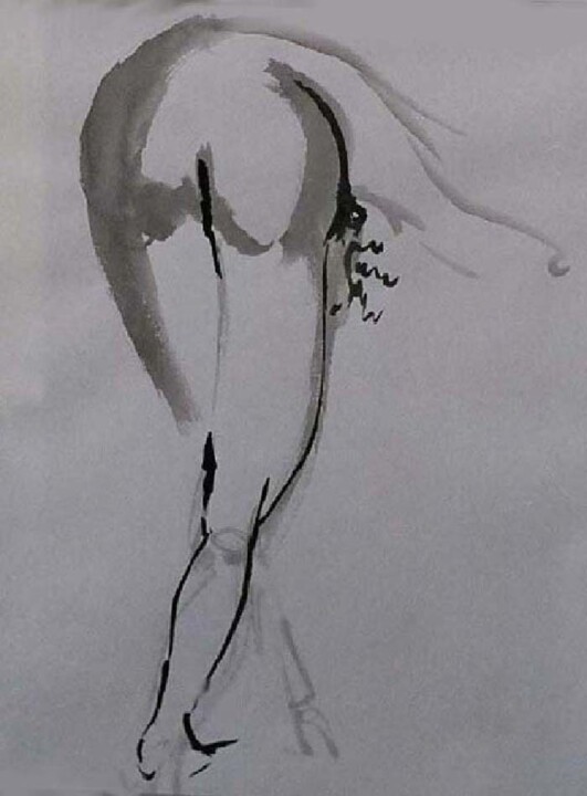 Ink Gesture 图画, 16x13 in