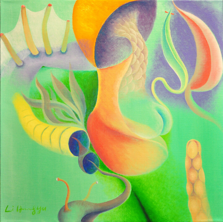 History of Life - Free Space 9 绘画, 23.6x23.6 in