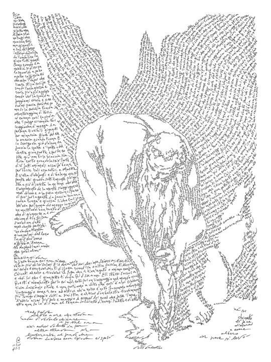 Il Gigante Anteo 图画, 15.8x11.8 in