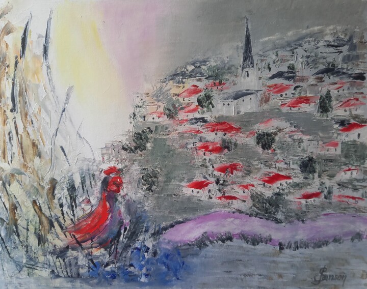 345 Réveil matin 2 绘画, 13x16.1 in