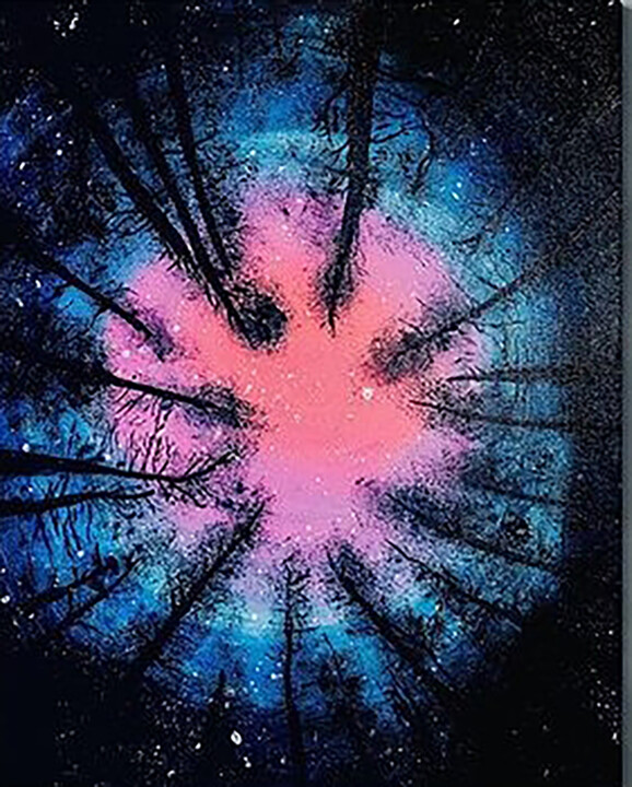 Painting titled "Serene" by Seneli Ranaraja, Original Artwork, Acrylic