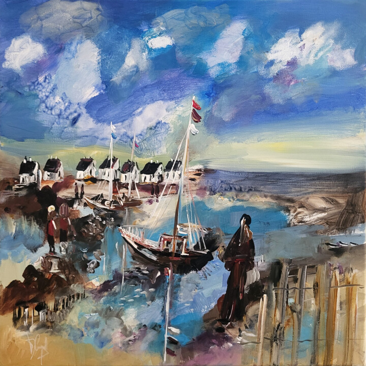 Peinture intitulée "La présence de l'ab…" par Muriel Cayet, Œuvre d'art originale, Acrylique Monté sur Châssis en bois
