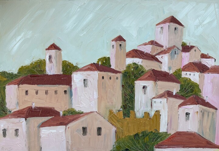 Big cityscape of deams Pittura, 15,8x23,6 in