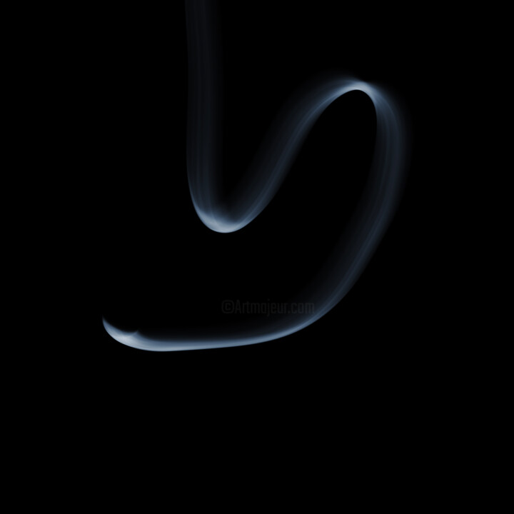 Dancing crescent against night sky 3/5 摄影, 18.4x18.4 in
