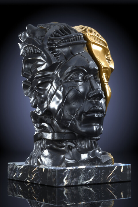 Intropium Sculptuur, 19,7x11,8 in