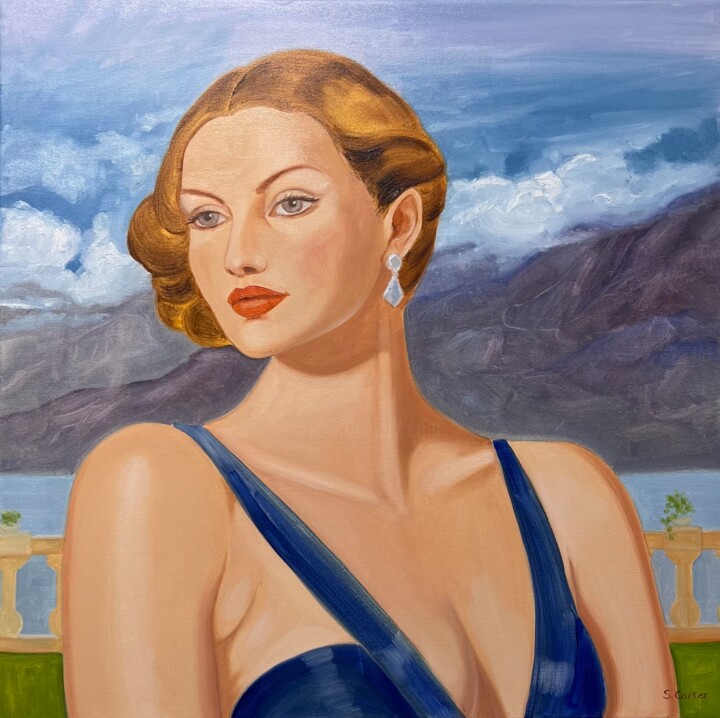 Summer at the mountain 绘画, 23.6x23.6 in