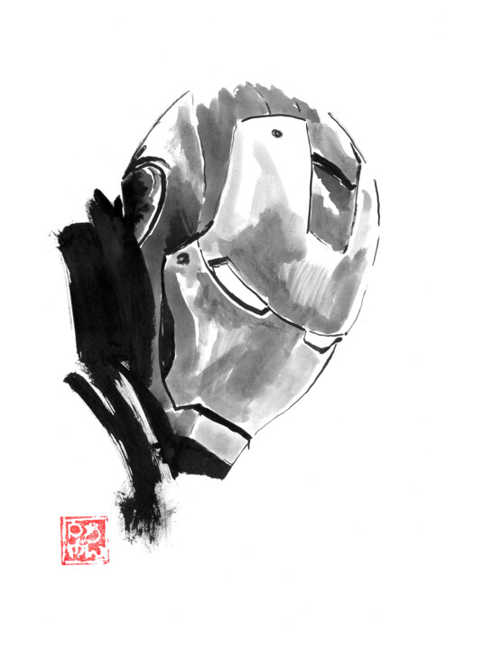 iron man 2024 Disegno, 15,8x11,8 in