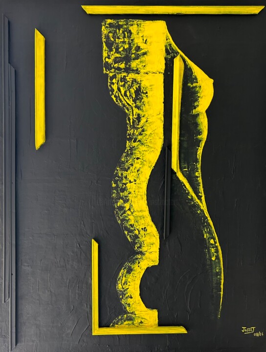 Hommage à… Painting, 59.1x45.3 in
