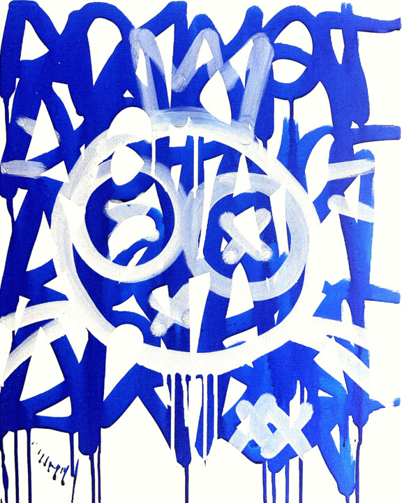 Tout le monde a peur... 绘画, 15.8x11.8 in