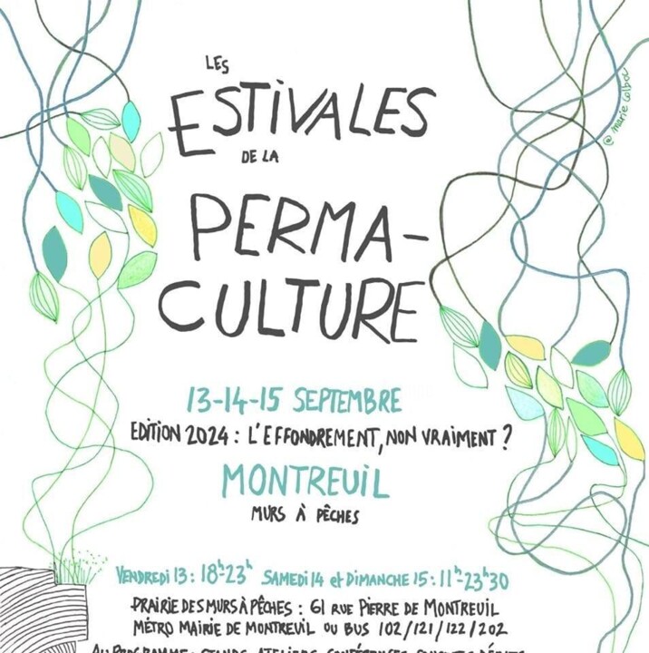 13- 14-15 sept 2024 : Estivales de la Permaculture-Montreuil Sculpture