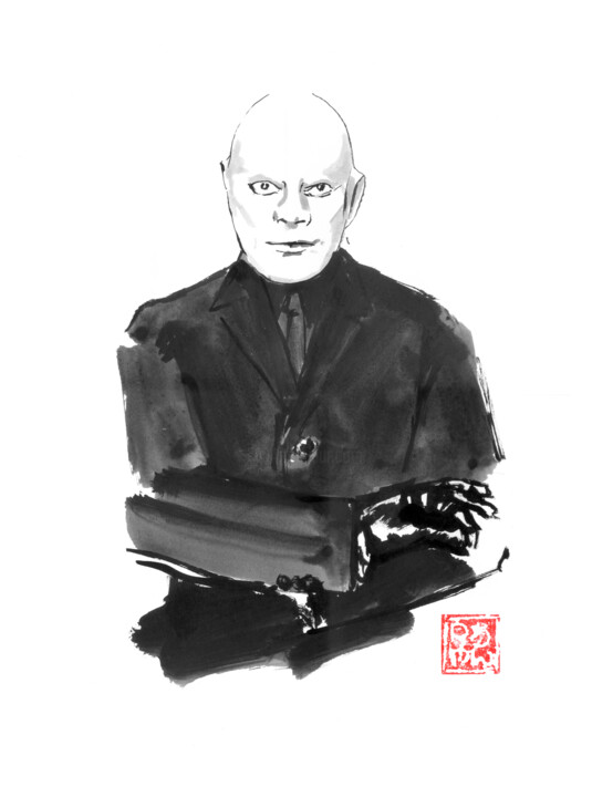 fantomas Tekening, 15,8x11,8 in