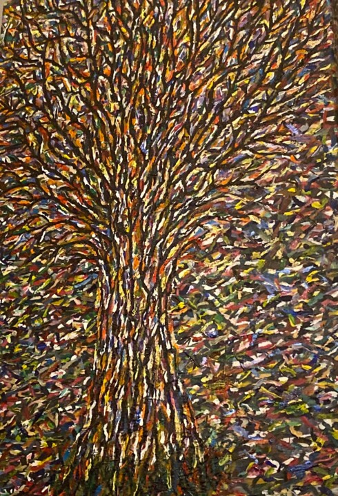 The tree 绘画, 40x30 in