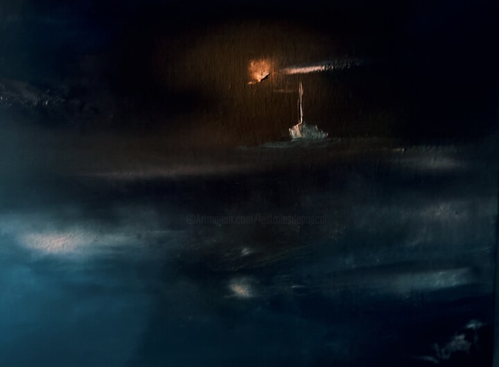 One more night #2024 绘画, 9.5x11.8 in