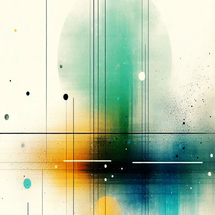 Colour Chaos: Structure in Chance No.4 绘画, 39.4x39.4 in