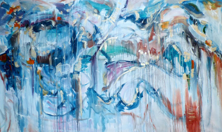 Peinture intitulée "SeaLover II" par Floria Rey, Œuvre d'art originale, Acrylique