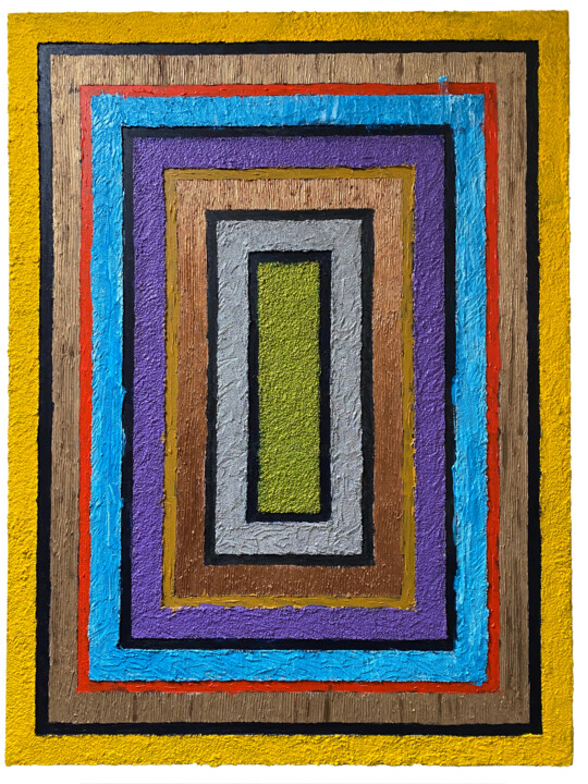 STRIPES 绘画, 48x36 in