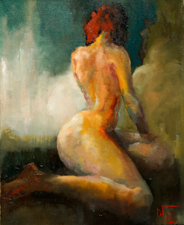 akt002 绘画, 21.7x17.7 in
