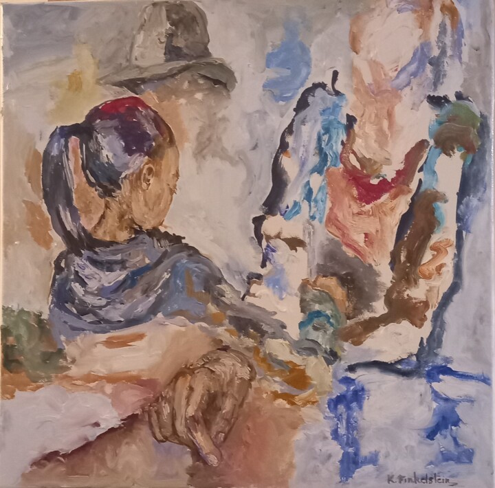 Painting titled "La chance qu'on se…" by Karen Finkelstein, Original Artwork, Oil