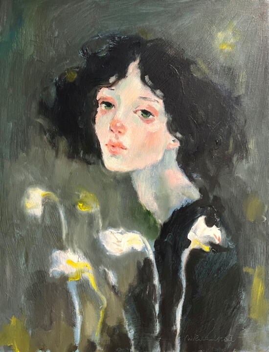Narcissus 3 绘画, 18x14 in