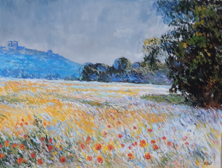 제목이 "Vue de Langres"인 미술작품 Cyriaque Millet로, 원작, 밀랍