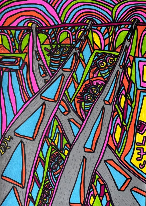 图画,  11.7x8.3 in 