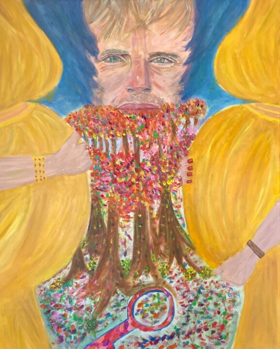 Peinture intitulée "Look on the next ge…" par Sandy Madar, Œuvre d'art originale, Acrylique