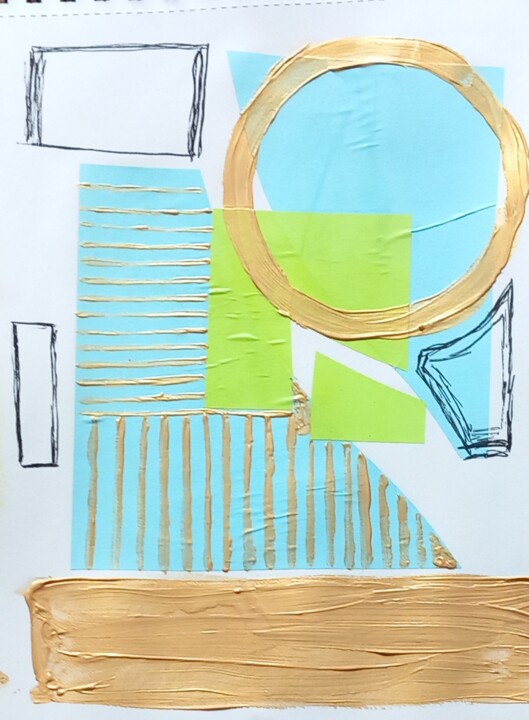 Gold series 4 Collages, 10,8x8,1 in