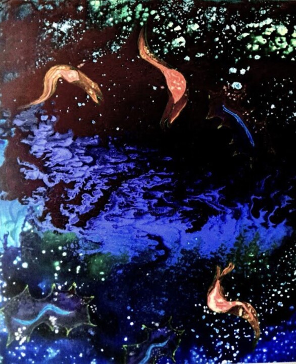 Matery in Universe II 绘画, 31.5x27.6 in