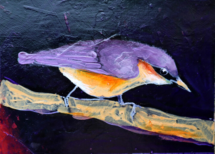 Painting titled "HUTHATH" by Rakhmet Redzhepov, Original Artwork, Oil Mounted on Cardboard
