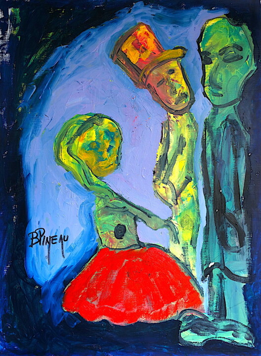 P017H48 Dur Dure 绘画, 18.9x13.4 in