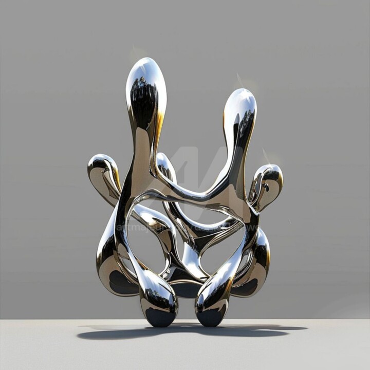 Harmony in Flux#2(Medium edition) 雕塑, 82.7x61 in
