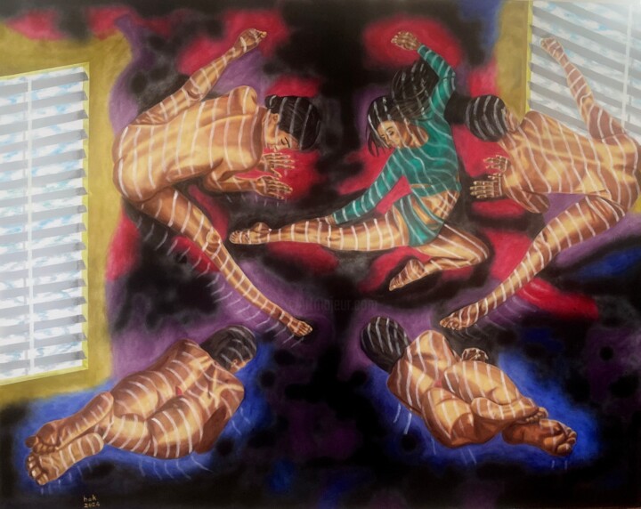 绘画,  55.1x70.9 in 