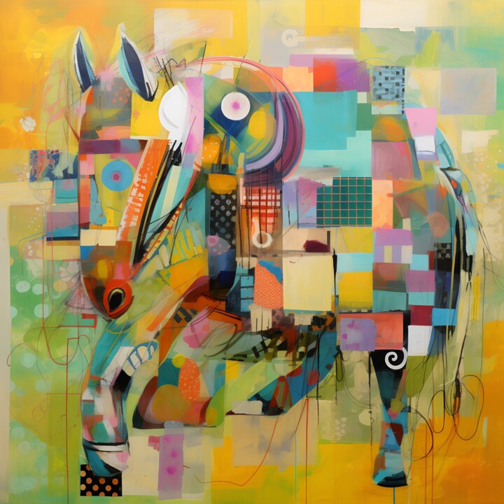 Geometric Gallop 数字艺术