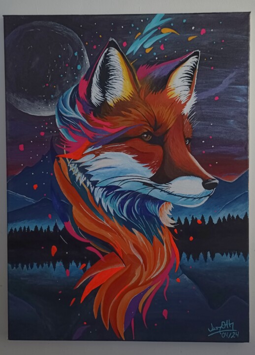 El Zorro de los ancestros 绘画, 24x17.7 in