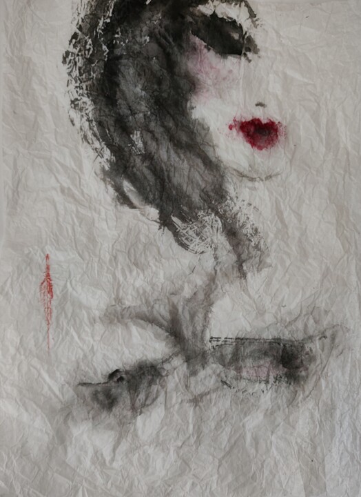 Waiting for you 图画, 15.8x11 in