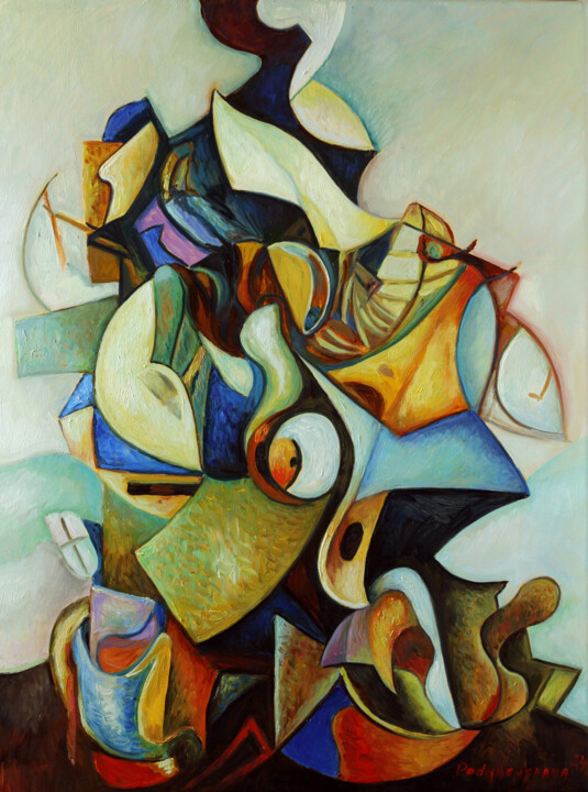 Jazz improvisation 绘画, 27.6x21.7 in