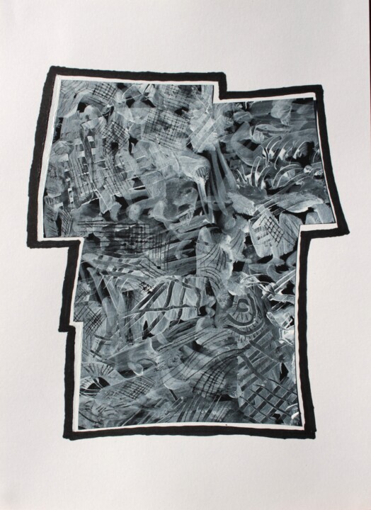 Peinture intitulée "M  08-24-3" par Philip Moreau, Œuvre d'art originale, Acrylique
