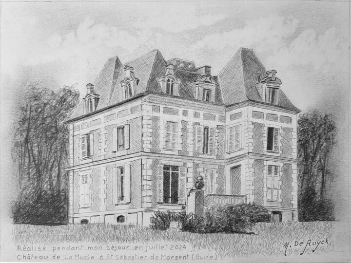 Le château de la Musse Drawing