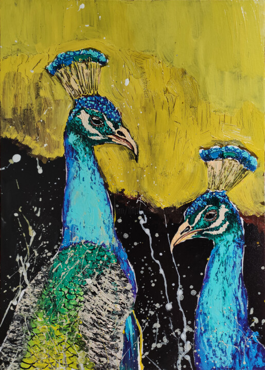 Pintura titulada "Regal Duo" por Lilith Gurekhyan, Obra de arte original, Oleo Montado en Bastidor de camilla de madera