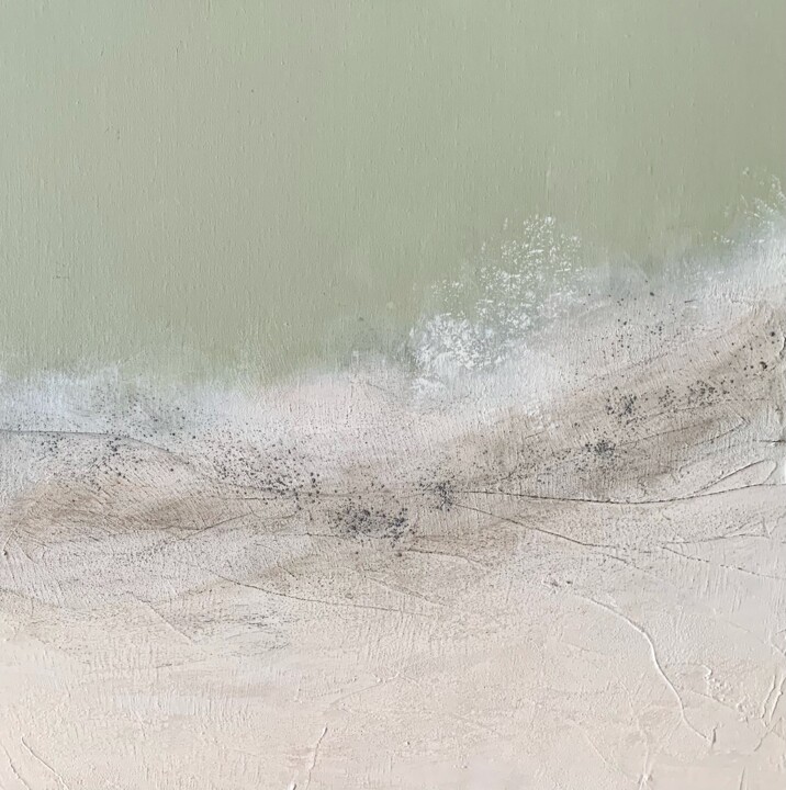 Peinture intitulée "Vert de mer" par Anik Lapointe, Œuvre d'art originale, Acrylique Monté sur Châssis en bois