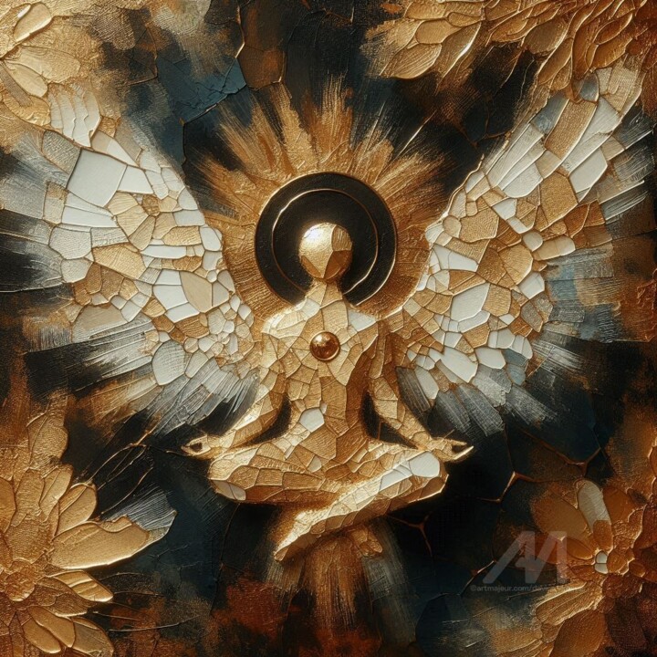 Sacred Angelic Protection II 数字艺术, 19.7x19.7 in
