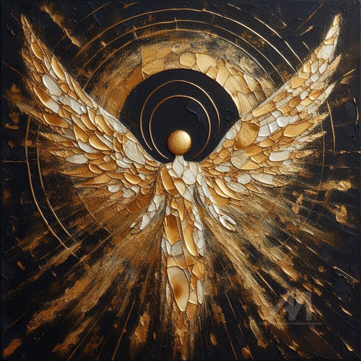Sacred Angelic Protection 1111 数字艺术, 23.6x23.6 in