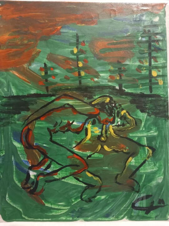 绘画,  11.8x9.5 in 