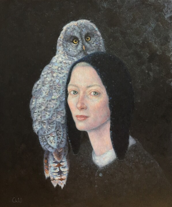 In The Woods (2024) 绘画, 23.6x19.7 in