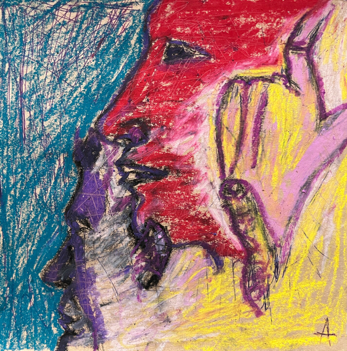 图画 标题为“3*^4 / Back to the…” 由Leni Smoragdova, 原创艺术品, 铅笔