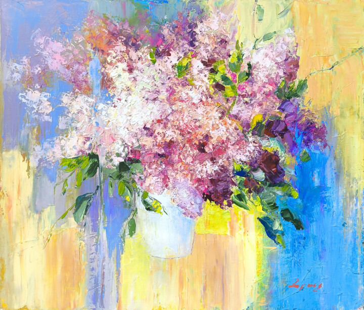 Lilacs Symphony Schilderij, 23,6x27,6 in