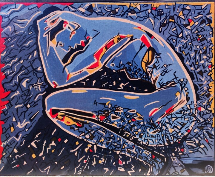 Corps et mental 绘画, 19.7x15.8 in