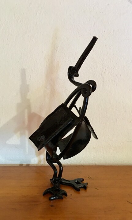 CDD (Canard Droit Debout) 雕塑, 16.5x8.7 in