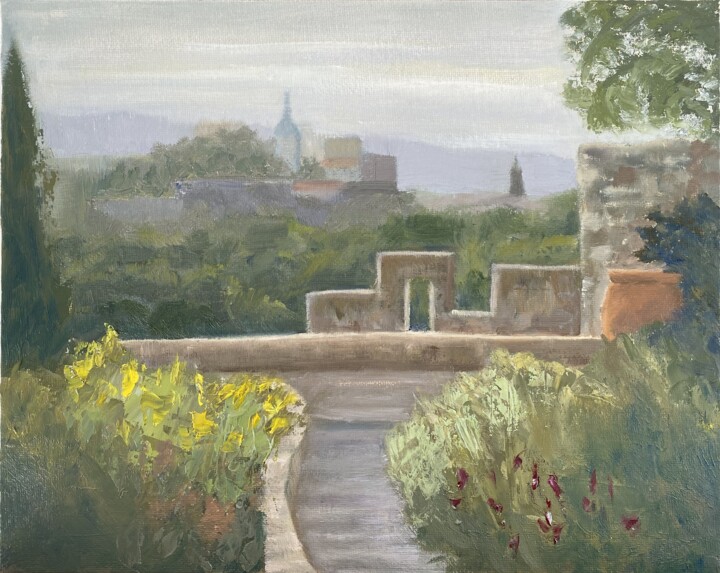 View on Avignon Картина, 9,8x11,8 in